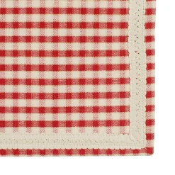 Set de 2 sets de table mami-car rouge en coton