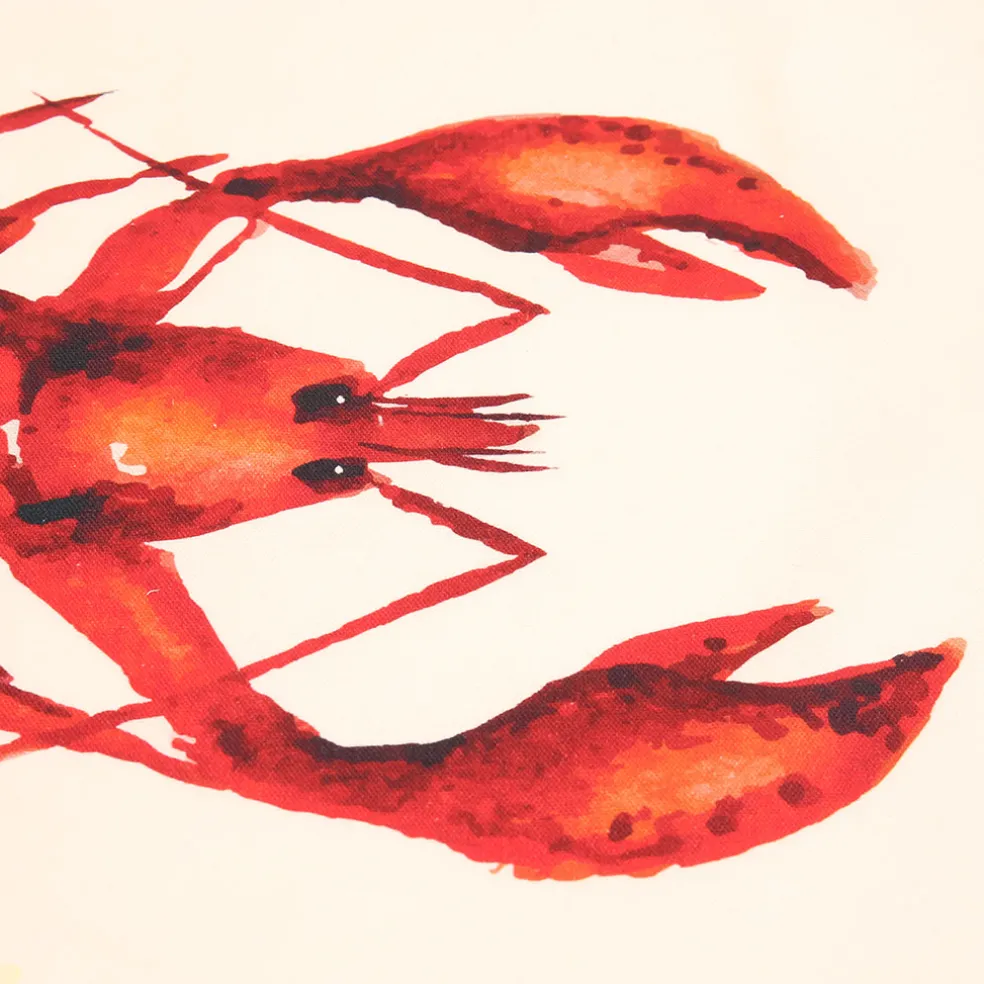 Set de 5 torchons crustace en coton