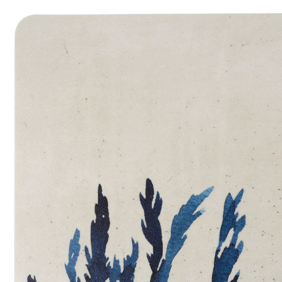 Set de table corail en vinyle bleu marine 30x45cm - Corail