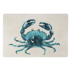 Set de table crabe en vinyle émeraude 30x45cm - Crabe