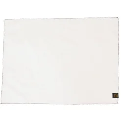 Set de table en lin et coton blanc 38x48cm - Zilia