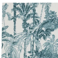 Set de table en vinyle écru et palmiers émeraude 45x30cm - Mocoa