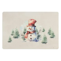 Set de table en vinyle multicolore 45x30cm - Neige