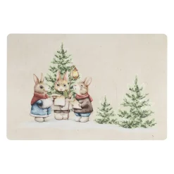 Set de table en vinyle multicolore 45x30cm - Lapins