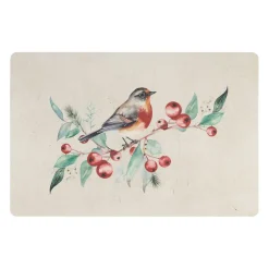 Set de table en vinyle multicolore 45x30cm - Rouge-Gorge