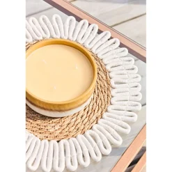 Set de table en zostère blanc