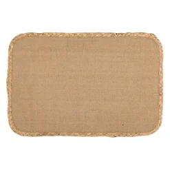 Set de table rectangle en jute naturel 45x30cm - Tressé