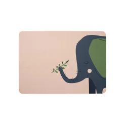 Set de table rectangle rose Emma l elephant 46x33cm - Kids