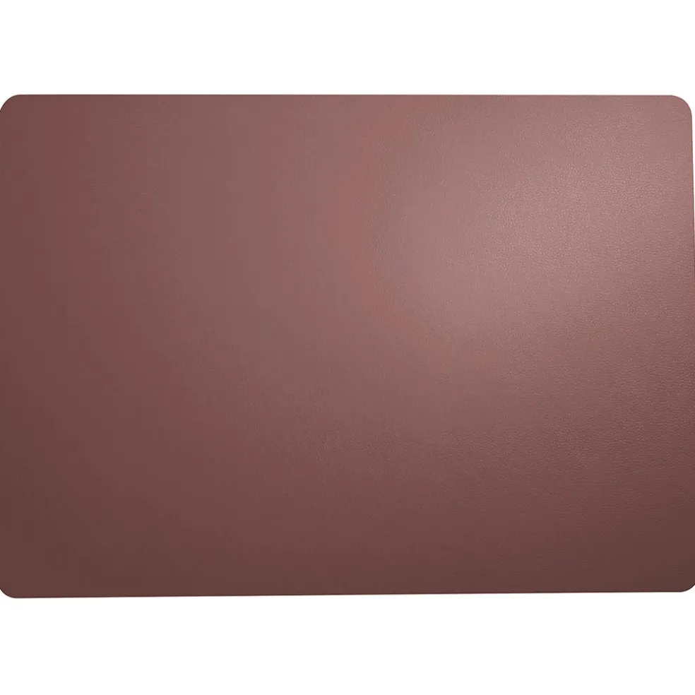 Set de table rectangle simili cuir prune 46x33cm - Optic