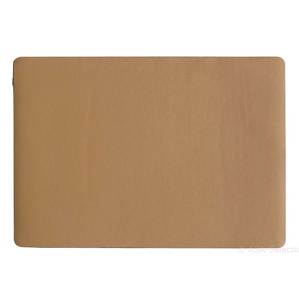 Set de table rectangle simili cuir caramel 46x33 - Optic