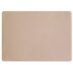 Set de table rectangle simili cuir beige 46x33cm - Optic