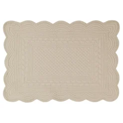 Set de table rectangulaire mastic en coton