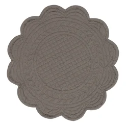 Set de table rond boutis poivre en coton