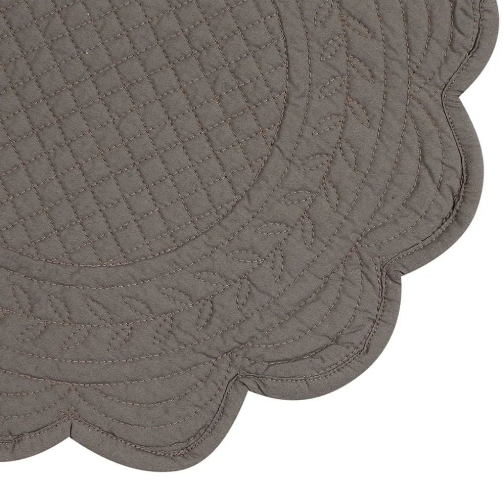 Set de table rond boutis poivre en coton