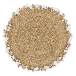 Set de table rond en jonc de mer naturel d36cm - Cauri