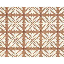 Set de table sienne en vinyle formes marron 30x40cm