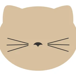 Set de table vinyle chat d30cm beige