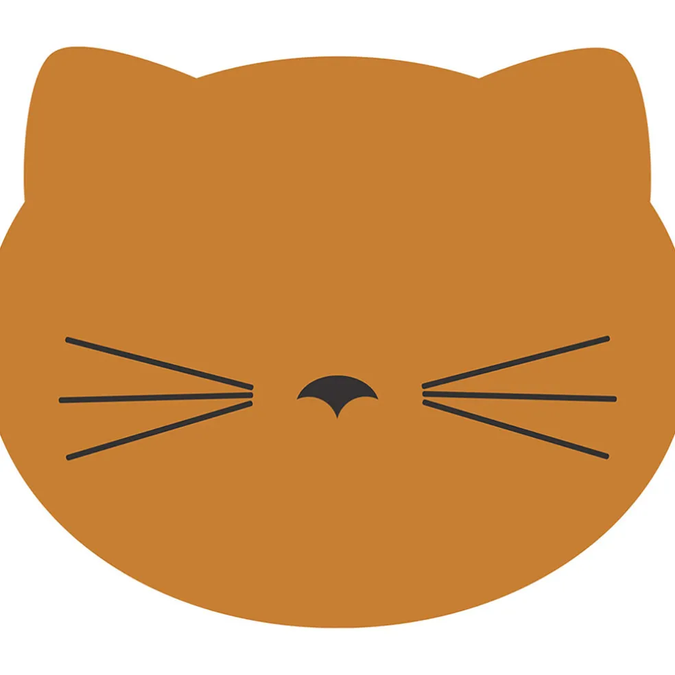 Set de table vinyle chat d30cm orange