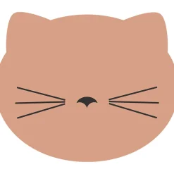 Set de table vinyle chat d30cm rose