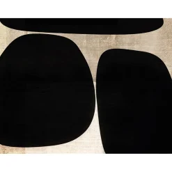 Set de table vinyle formes 30x40cm noir