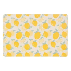 Set table retro summer jaune 43.5x28.5cm polypropylene