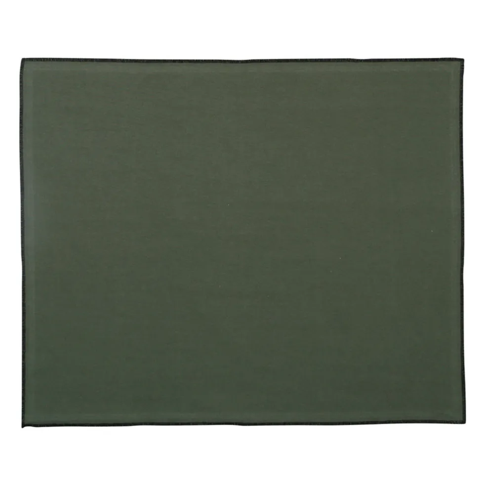 Set table x2 corino thym 50x40cm coton lavé 170g/m2