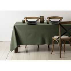 Set table x2 corino thym 50x40cm coton lavé 170g/m2