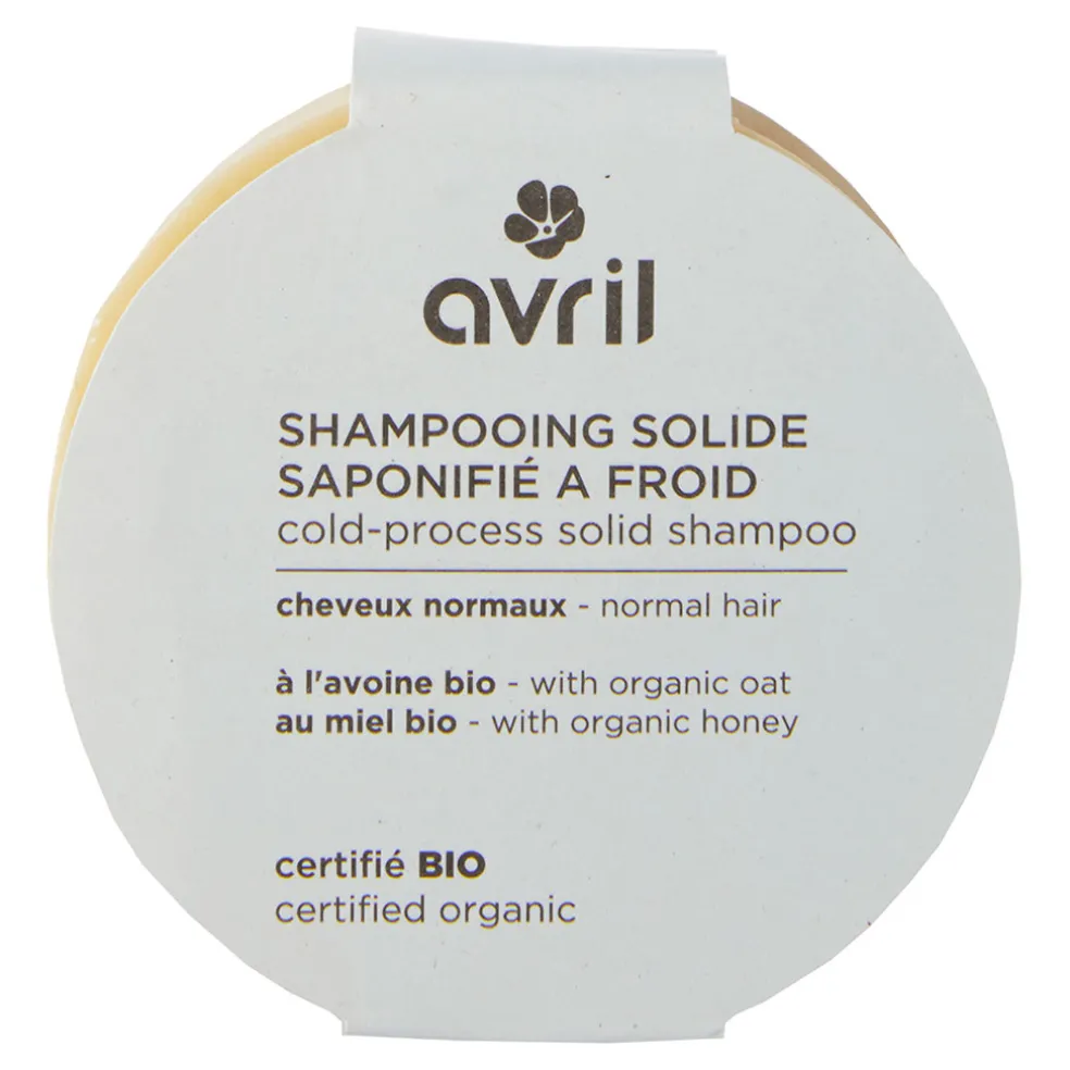 Shampooing solide saponifié à froid cheveux normaux 100g - certifié bio