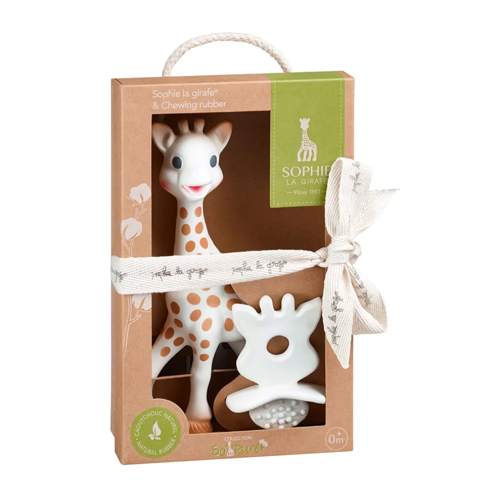 Sophie la girafe et sucette de dentition chewing rubber so'pure - Sophie la girafe
