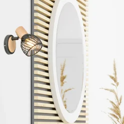 Spot 1 lumière en métal h13cm mat noir - kento