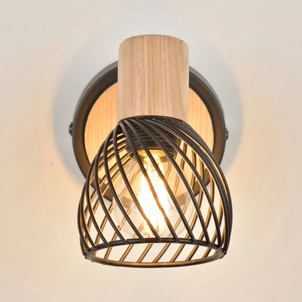 Spot 1 lumière en métal h13cm mat noir - kento