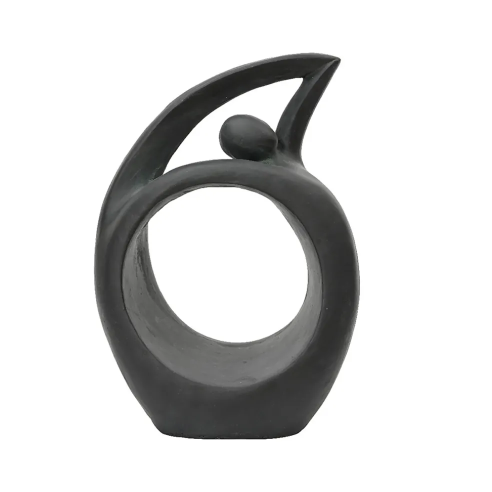 Statue d'extérieur silhouette anthracite h64cm