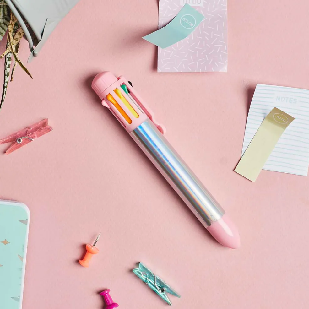 Stylo à bille multicolore 8 couleurs