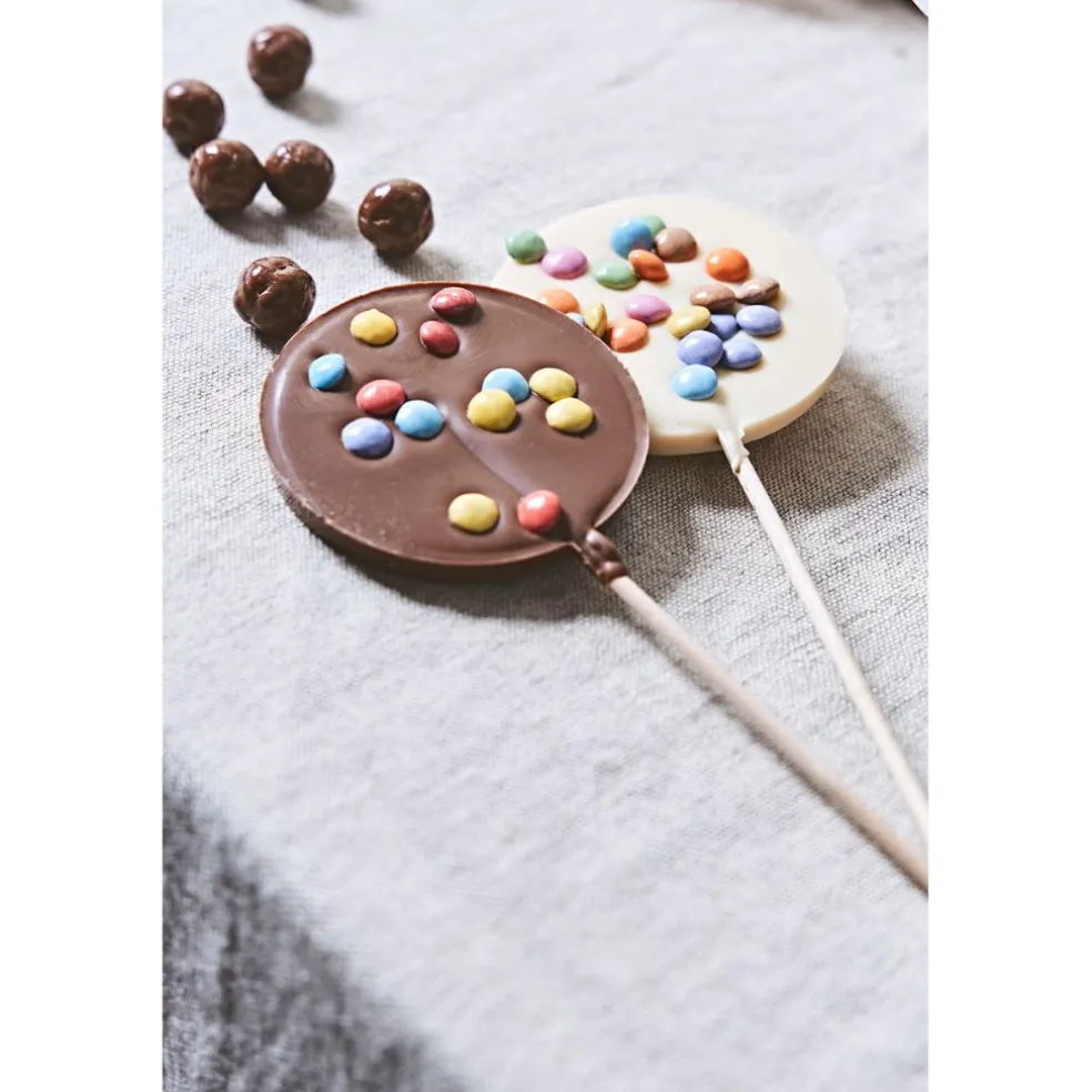 Sucette chocolat au lait surprise partie 50g