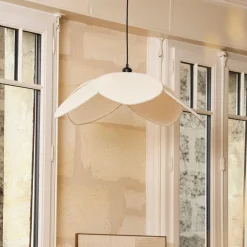 Suspension bouclette écru d70cm