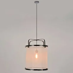 Suspension en bambou d35cm noir - hikari