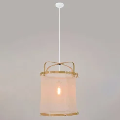 Suspension en bambou d35cm naturel - hikari