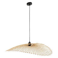 Suspension en bambou et fer naturel 82x80cm - Bambou