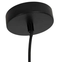 Suspension en bambou et fer naturel 82x80cm - Bambou