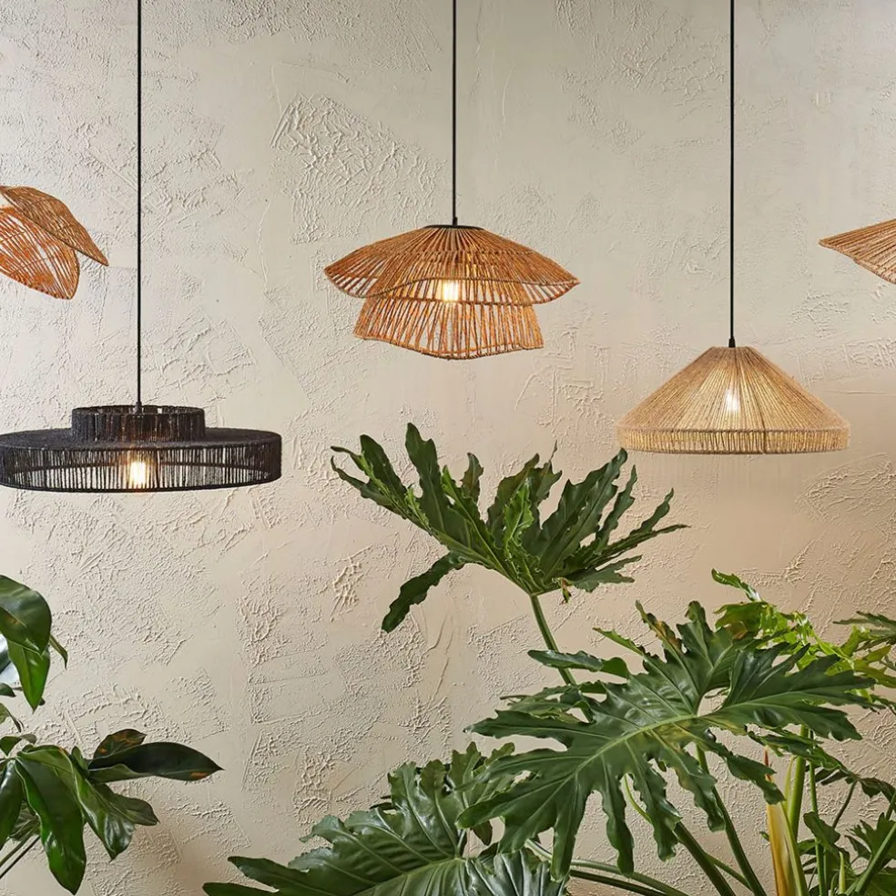 Suspension en corde de papaier d50cm naturel - Calyp