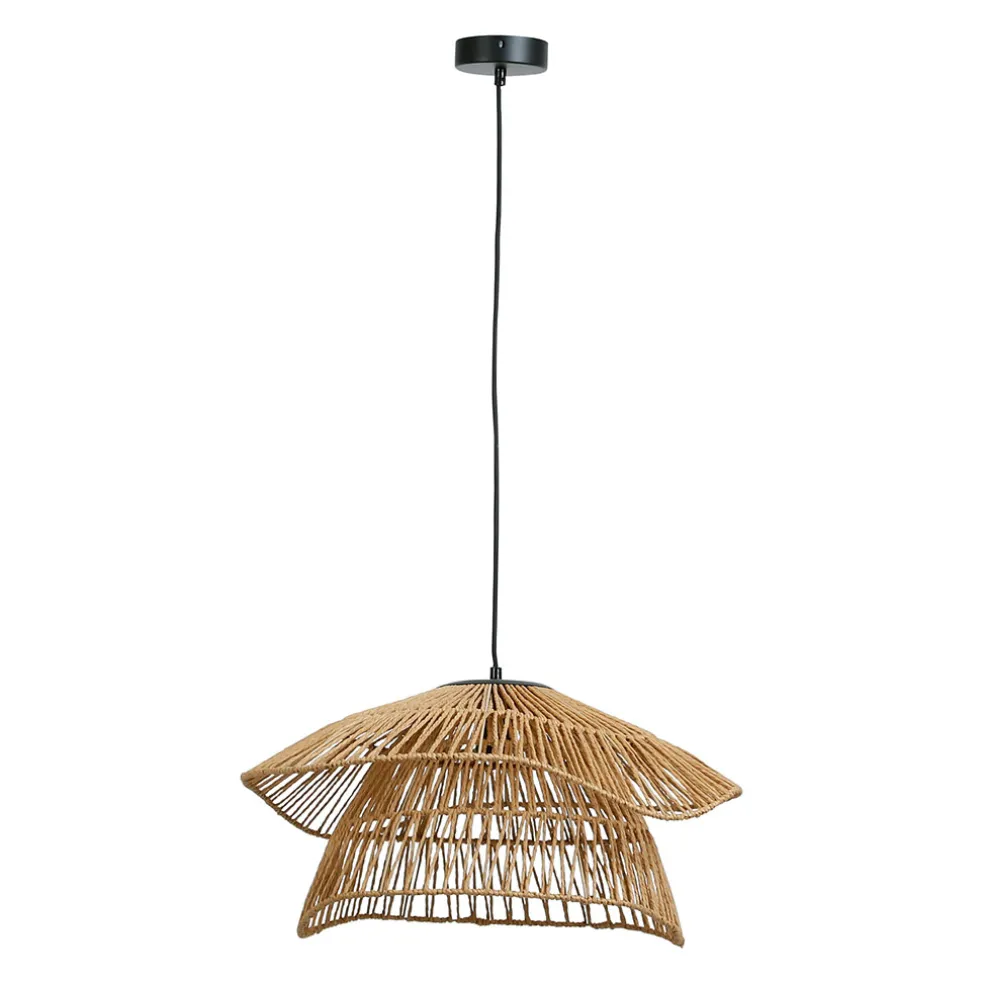 Suspension en corde de papaier d50cm naturel - Calyp