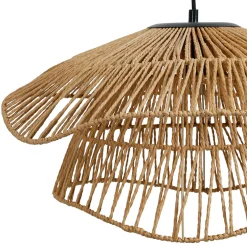 Suspension en corde de papaier d50cm naturel - Calyp