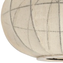 Suspension en coton et fer écru non électrifiée d45xh28cm - Enigma