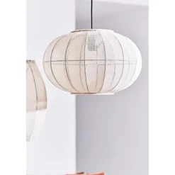 Suspension en coton et fer écru non électrifiée d45xh28cm - Enigma