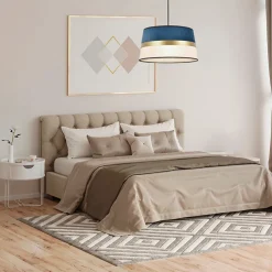 Suspension en coton et velours d38cm marine - velvet