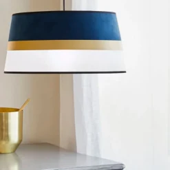 Suspension en coton et velours d38cm marine - velvet