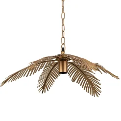 Suspension en fer doré h22cm - Palmier