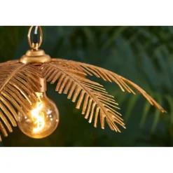 Suspension en fer doré h22cm - Palmier
