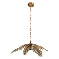 Suspension en fer doré h22cm - Palmier