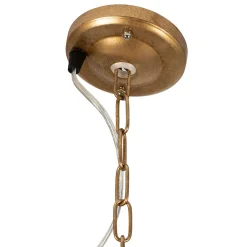 Suspension en fer doré h22cm - Palmier